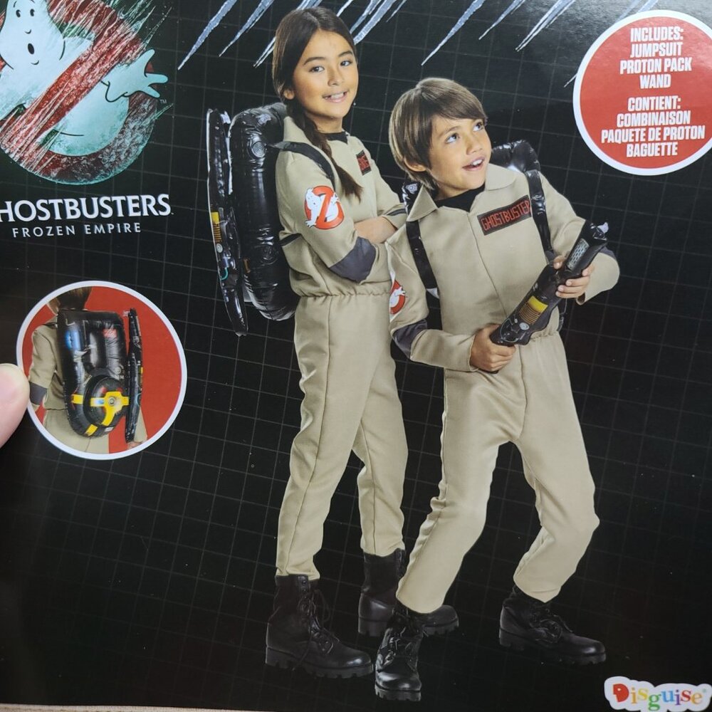 Ghostbusters Frozen Empire Girls Dress Up Costume , NWT